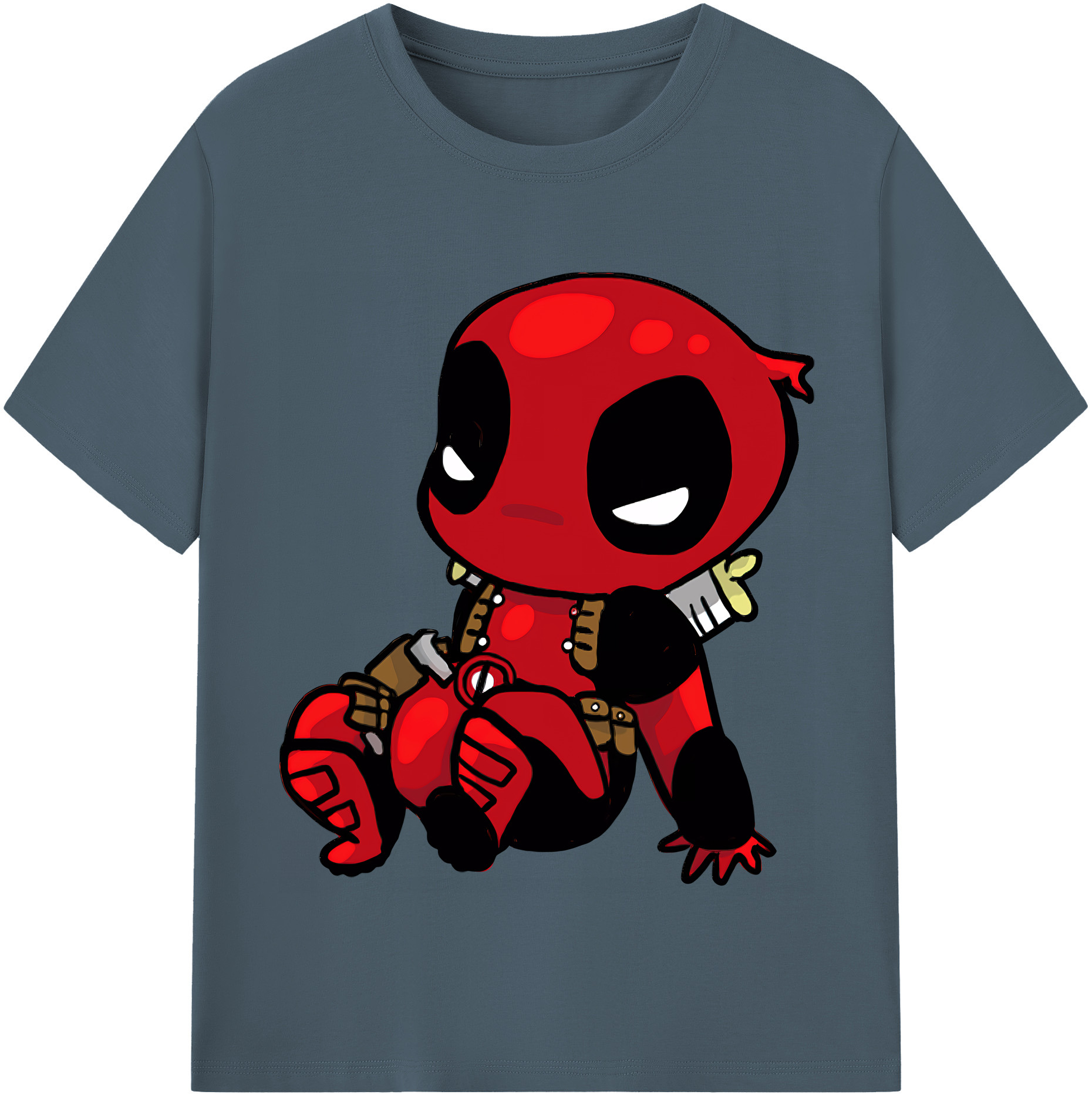 （画像用） Deadpool デッドプール 綿100％半袖Tシャツ（フロントプリント）
